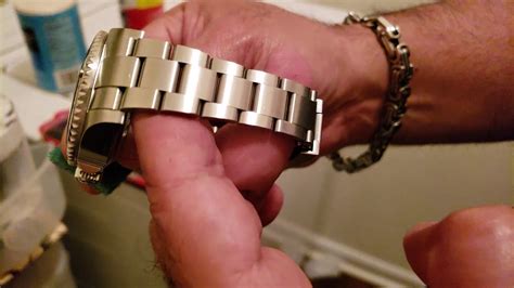 how to polish rolex brushed stainless steel|how to remove scratches from rolex bracelet.